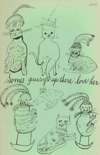 WARHOL (ANDY) Holy Cats by Andy Warhol's Mother, FIRST EDITION, INSCRIBED by Julia Warhol 'To Jan...