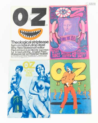 OZ MAGAZINE A complete run of the 48 issues of the London edition, Privately Printed, 1967-1973