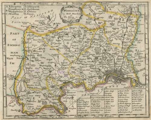 MORDEN (ROBERT) AND HERMAN MOLL Fifty Six New and Accurate Maps of Great Britain, Ireland and Wal...