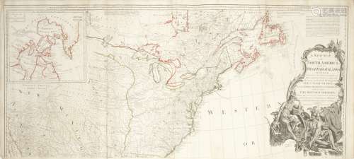 AMERICAS LAURIE (ROBERT AND JAMES) A New Map of North America, and the West India Islands, divide...