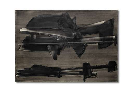 Pierre Soulages (French, born 1919) Peinture 65 x 92 cm, 9 février 1960 1960