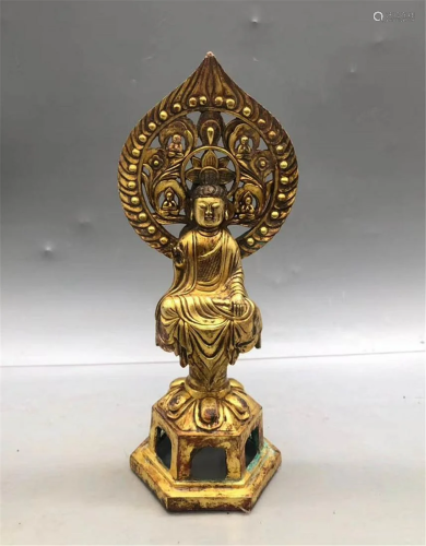 A Bronze Gilt Shakyamuni