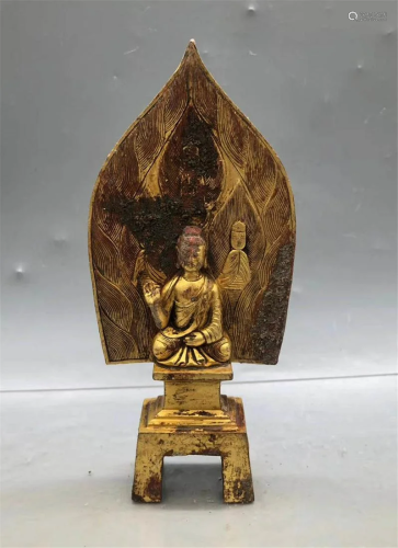 A Bronze Gilt Shakyamuni