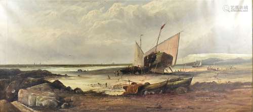 A pair of early 20th Century oils on canvas, maritime scenes, signed (lower left) 'E. Byr--', 57cm x
