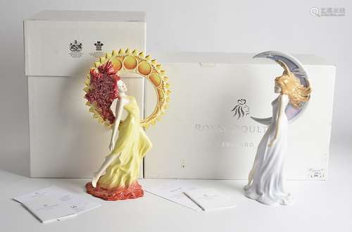 Royal Doulton HN5053 Sunburst, prestige figure No 124 of 250, boxed and with certificate, together