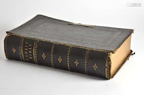 A 19th Century copy of 'The Evangelical Expositor or a Commentary on the Holy Bible', by the