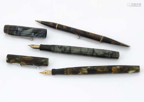 A Conway Stewart No. 479 fountain pen, together with a Swan fountain pen and a promotional