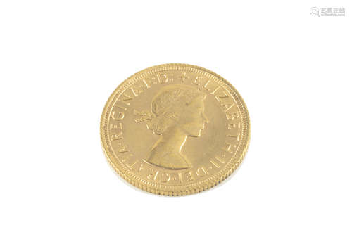 An Elizabeth II gold full sovereign, dated 1965, VF-EF