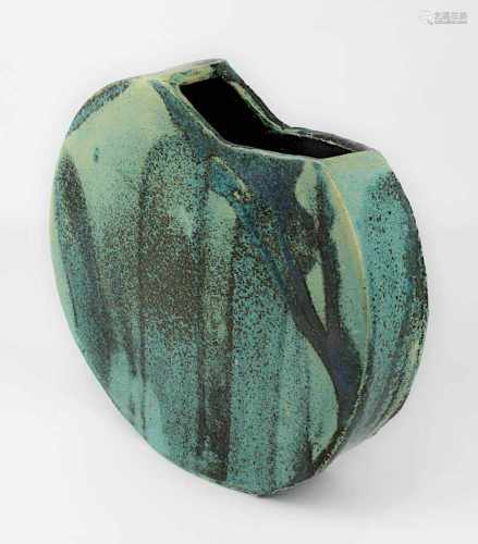 Reimers, Lotte (geb. Hamburg 1932) (Attrib.), Große Keramik-Vase, Keramik heller Scherben, frei