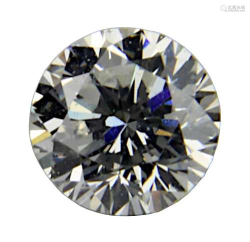 Diamant im Brillantschliff, 0,226 ct, feines Weiß, F, vsi 1, wurde ausgefasst, Expertise der Dt.