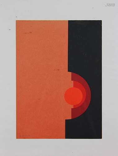 Beck, Gerlinde (Stuttgart 1930 - 2006 Mühlacker-Großglattbach), Ohne Titel, Farbserigrafie, unt. li.