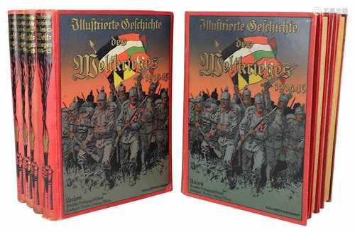 Illustrierte Geschichte des Weltkrieges 1914/19, 8 Bände, Stuttgart u.a. (um 1920), vorhanden Band