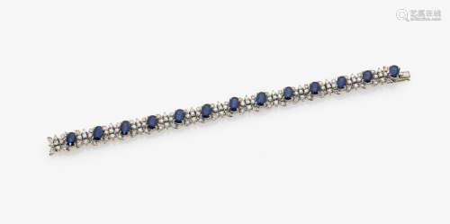 A Sapphire and Diamond Bracelet