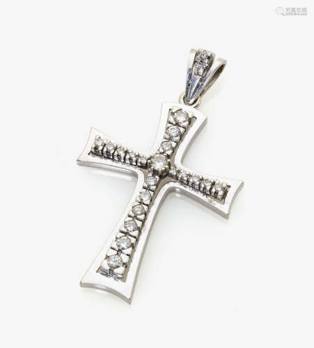 A Diamond Cruciform Pendant