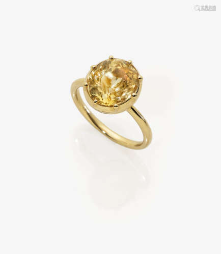 A Yellow Sapphire Ring