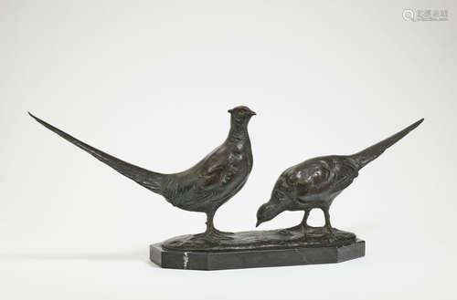 A pair of pheasants, circa 1920