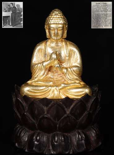 Qing Dynastyy - Pure Gold Buddha Statue