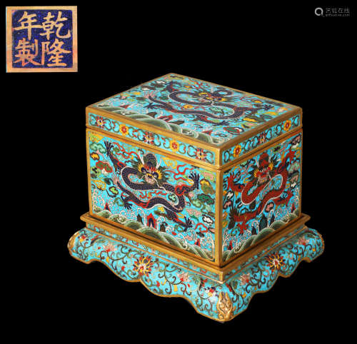 Qing Dynastyy - Cloisonne Box