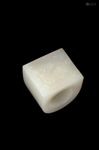 Qing Dynastyy - Hetian Jade Thumb Ring