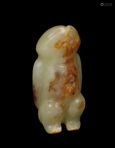 Hongshan Culture-Carved Jade Figure