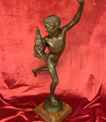 A 19th Century French Bronze Statue by Alexandre Falguiere