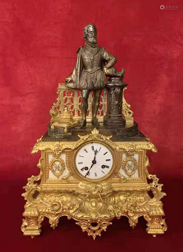 19th Century French Gilt Clock