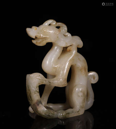 Tang Dynastyy - Carved Jade Dragon