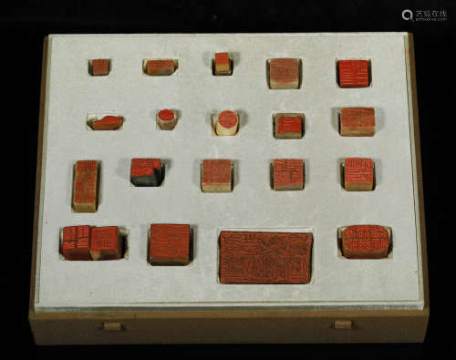 Qing Dynastyy - A Set of Carved Seals