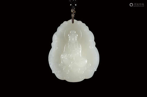 A CHINESE JADE PEDENT白玉吊墜