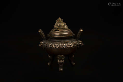 A BRONZE CENSER BURNER銅製香爐