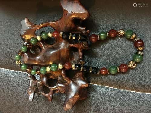 All natural Multi treasure bead bracelet