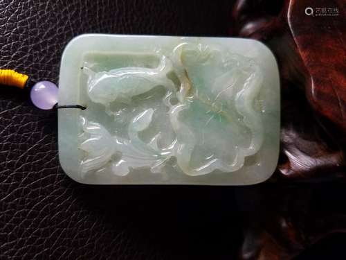 All natural Emerald pendant