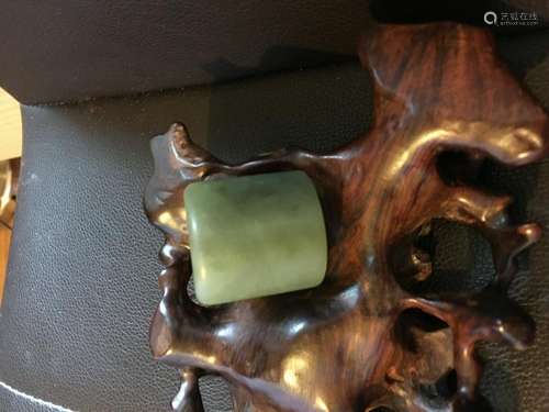 All natural Hotan jade ring