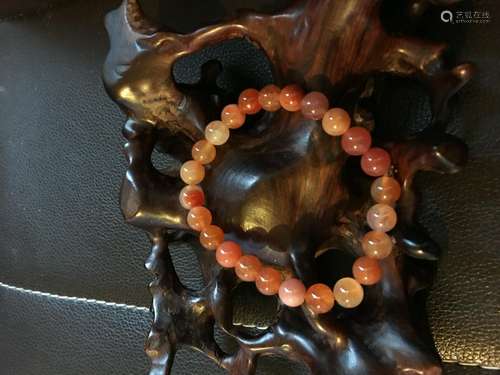 All natural Gold silk jade bracelet