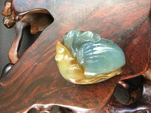 all natural Color jade pendant