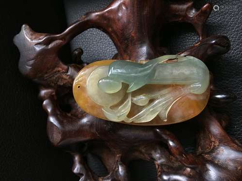 all natural Color jade pendant