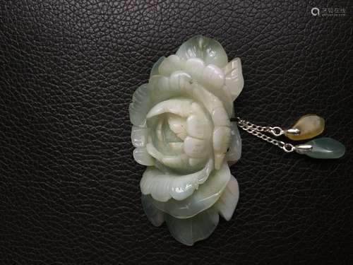 all natural Color jade pendant