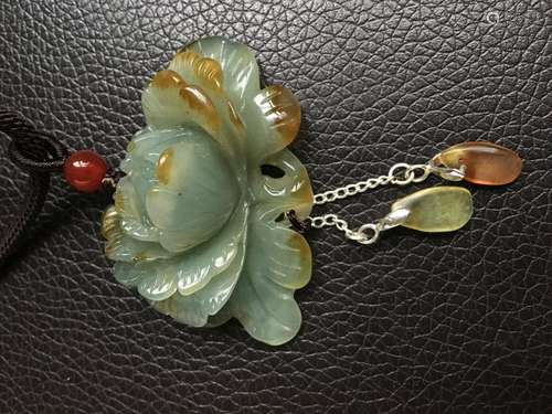 all natural Color jade pendant