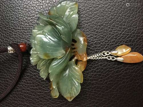 all natural Color jade pendant