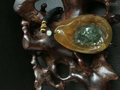 all natural Color jade pendant