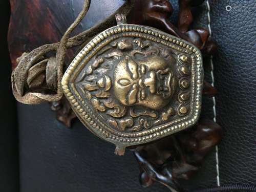 all natural Tibetan silver pendant