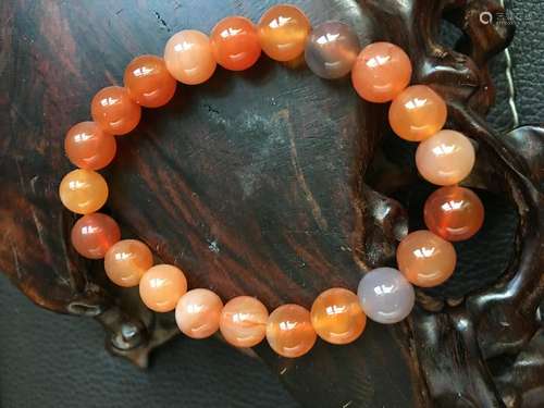 All natural Gold silk jade bracelet