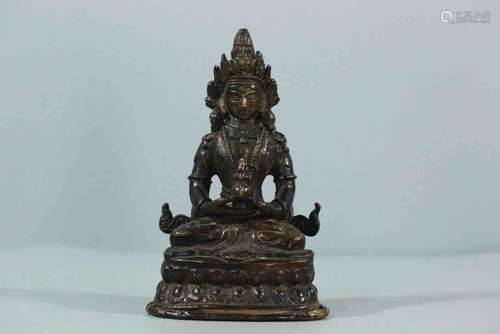 A Bronze Amitabha Statue