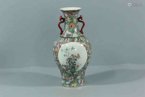 A Chinese Famille Rose Porcelain Vase