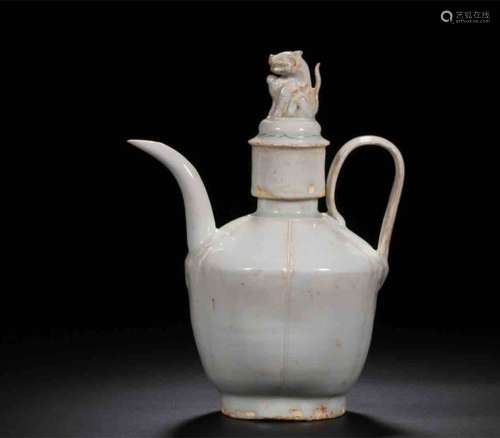 A Chinese Carved Porcelain Ewer