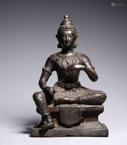 A Chinese Bronze Buddha Statue 