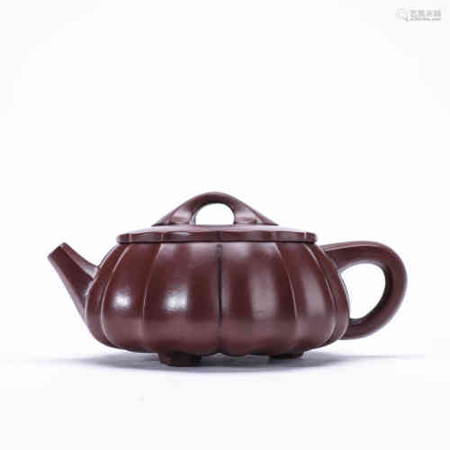 A Chinese Redwear Tea Pot, Xu Hantang Mark