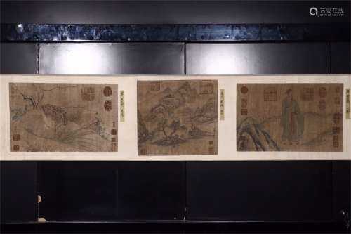A Chinese Long Scroll of Colleted Works