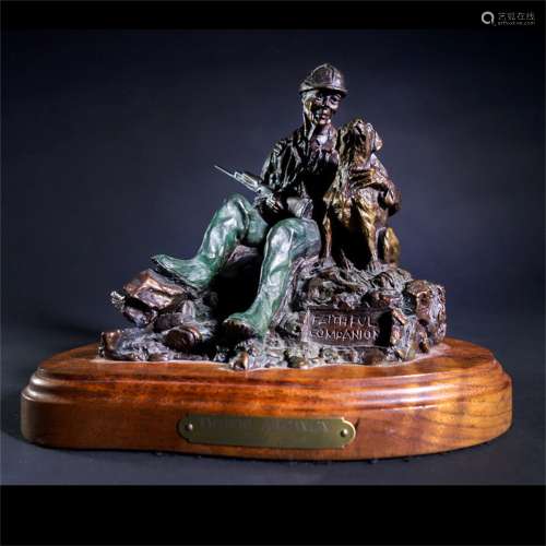A Chinese Bronze Statue