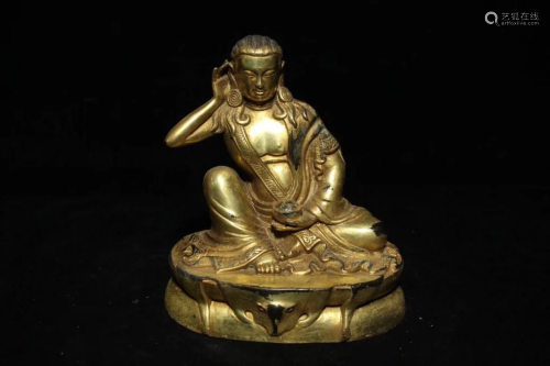 Chinese Gilt Bronze Buhhda